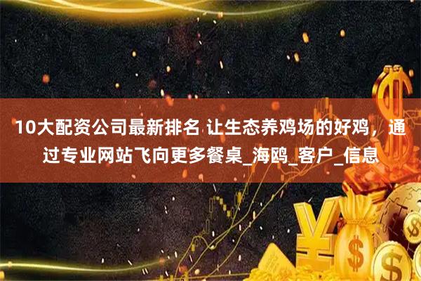 10大配资公司最新排名 让生态养鸡场的好鸡，通过专业网站飞向更多餐桌_海鸥_客户_信息